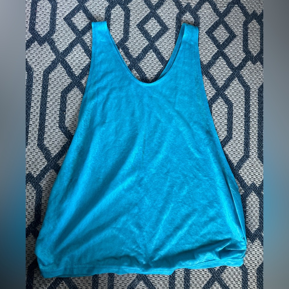 Vibrant Blue Women's Tank Top Sheer